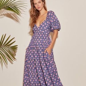 SAYLOR BLOCK PRINT DRESS